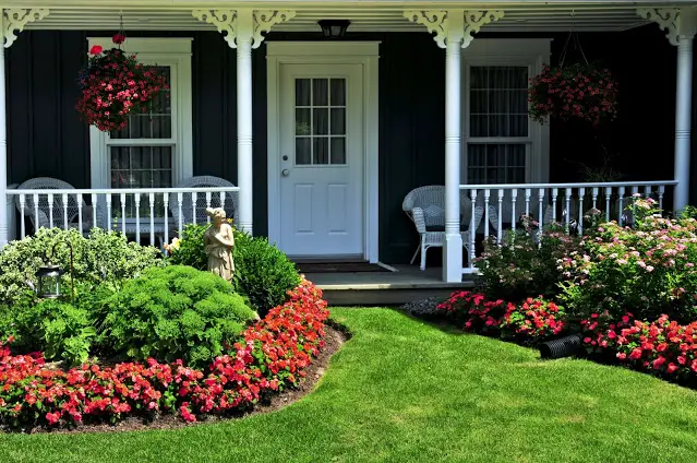 Side to Side Flowers Entryway