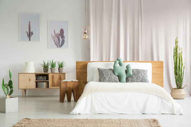 Modern and Minimalist Affairs - Cactus Themed Bedroom