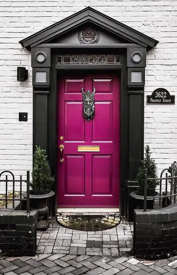 Magenta Front Door Color Ideas