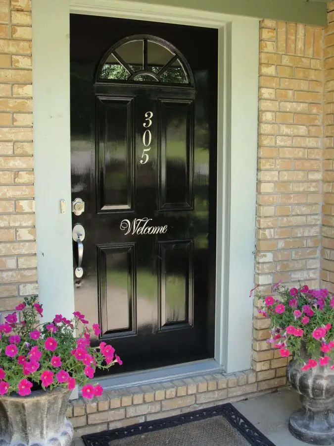  The Black Door - front door color ideas