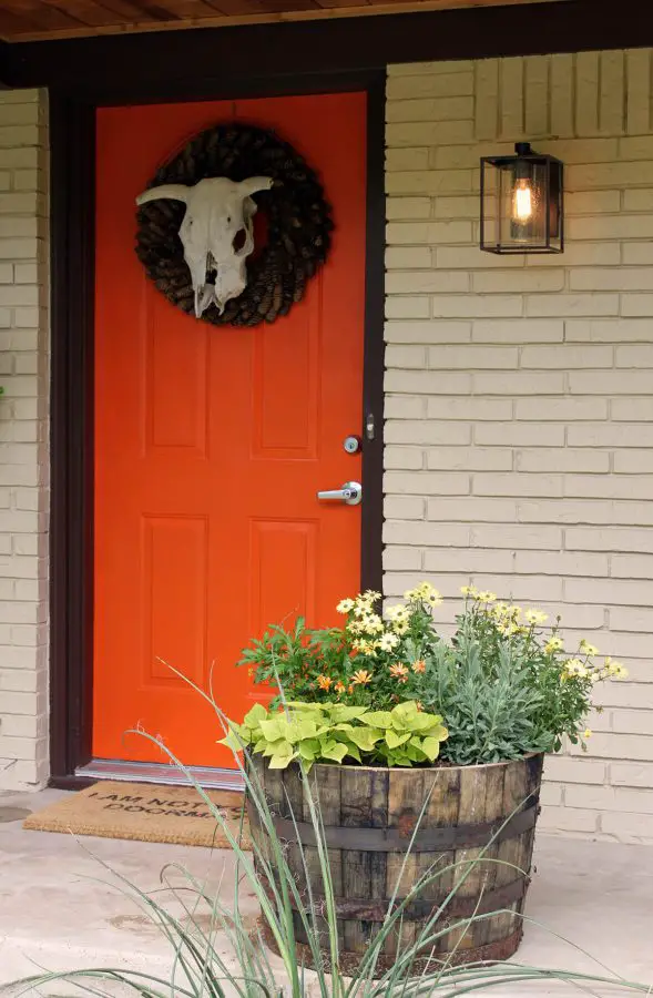  Orange is The New Trend - front door color ideas