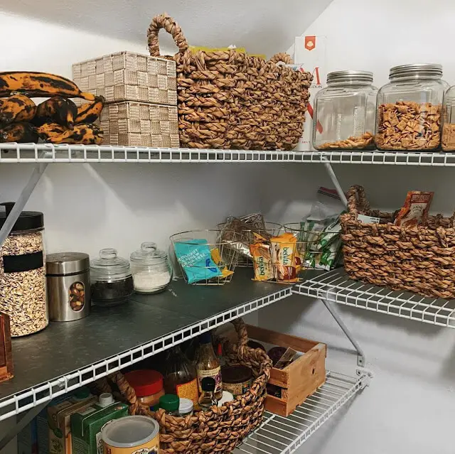 Wire Shelves for Corner Pantry Organization Ideas