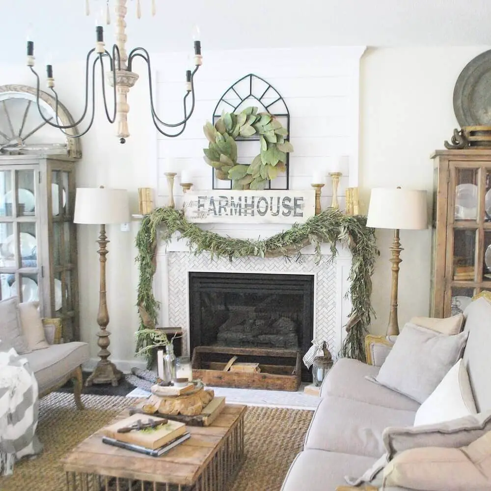 15 Best Farmhouse Mantel Decor Ideas MaterialSix