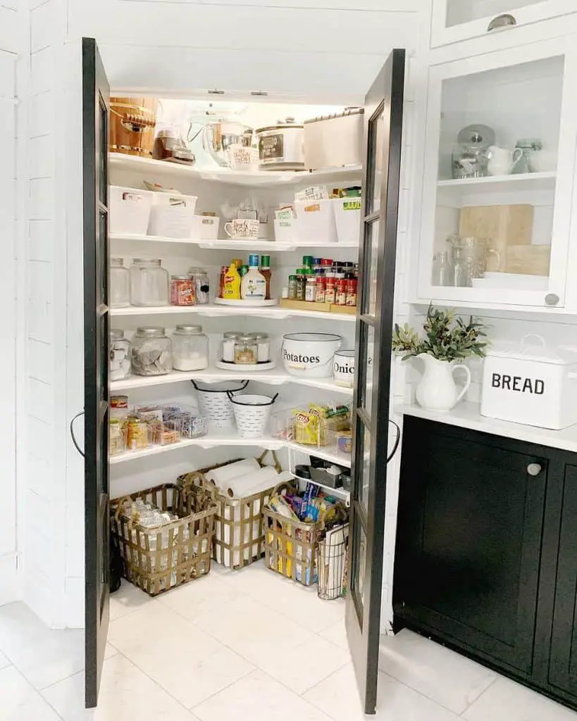 The Hidden Pantry - corner kitchen cabinet ideas