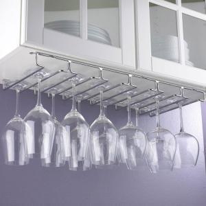 Hang Wine Glasses - kitchen cabinet organizations