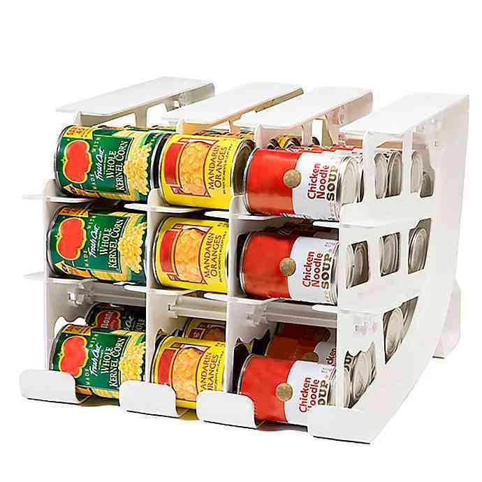 Can holder for kitchen cabinet organization