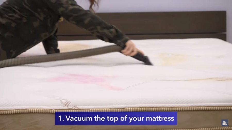 vacuum the bed