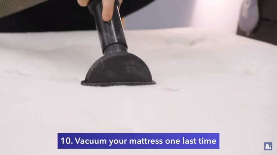 Step 10 vacuum for the last time