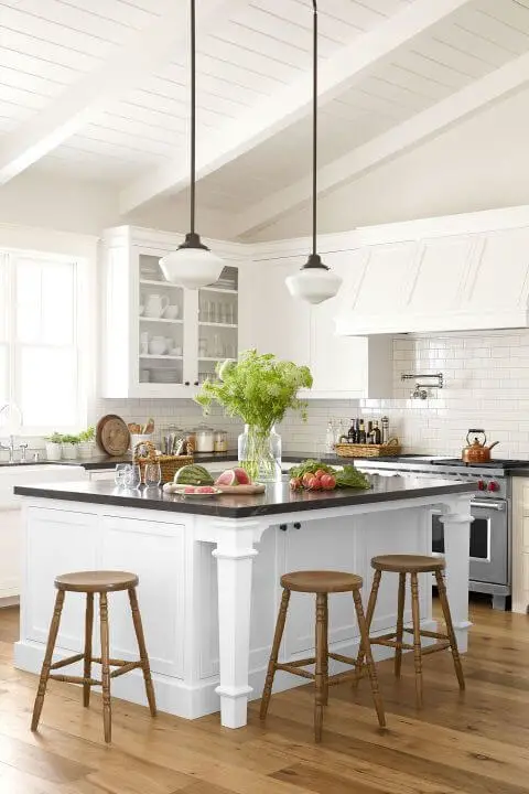 contemporary white kitchen