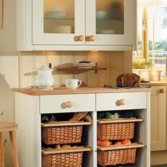 Kitchen Storage with baskets