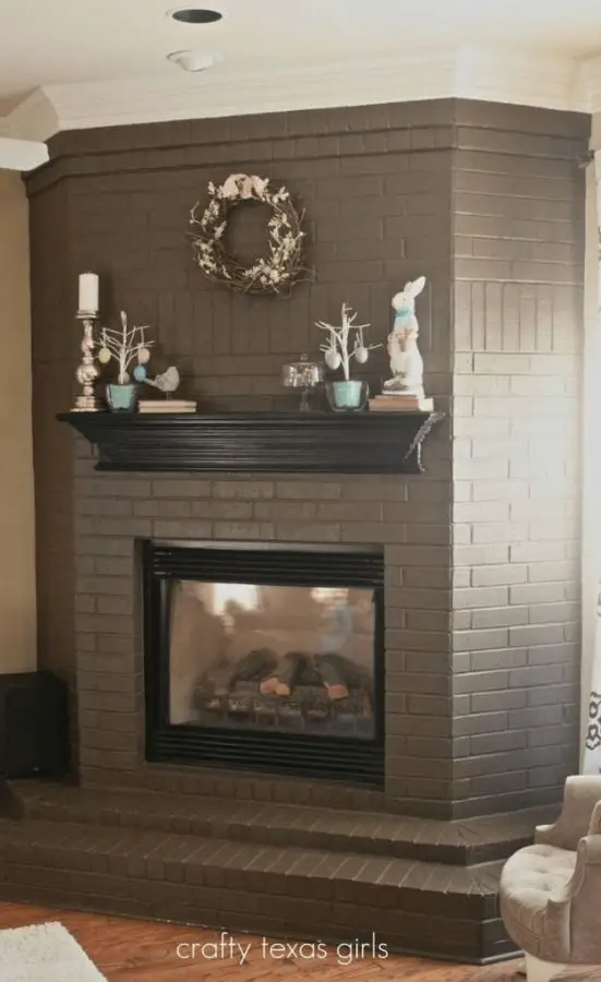 One-colored Neutrals Fireplace