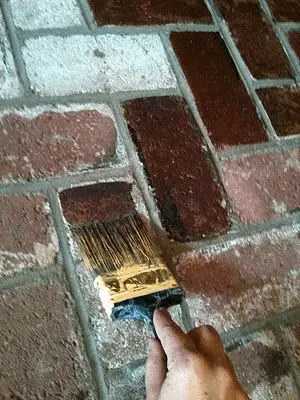 Natural Brick Painting for fireplace