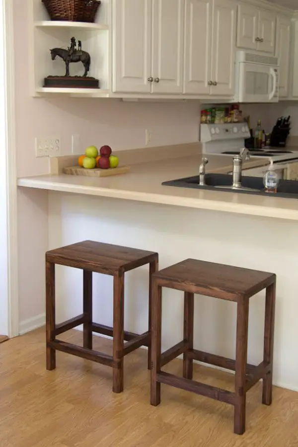 2x4 Half Lap Bar Stools