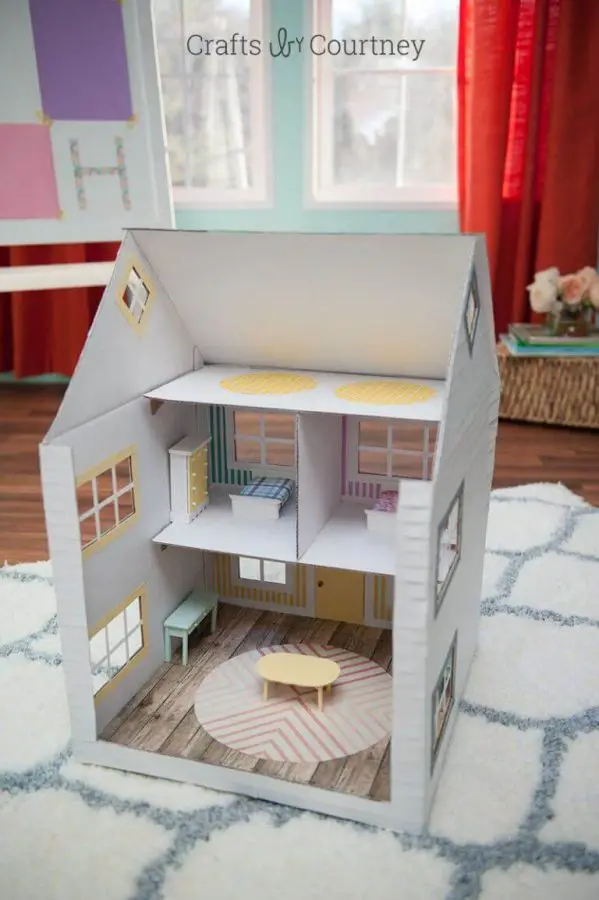 Cardboard Box Dollhouse