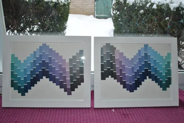 Chevron Paint Chip Art