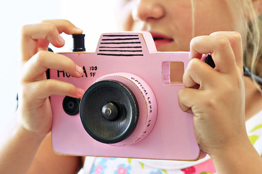 DIY Wood Toy Camera for Kids