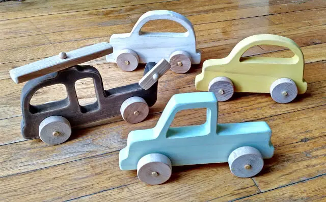 DIY Wooden Toy Vehicles for Kids