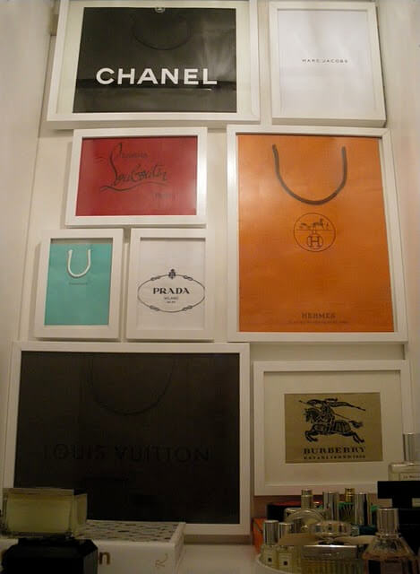 Designer Shopping Bag Wall Art