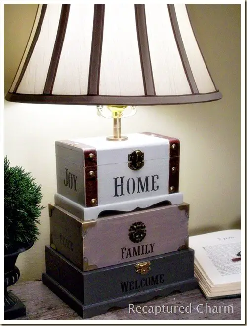 Dollar Store Craft Box Lamp