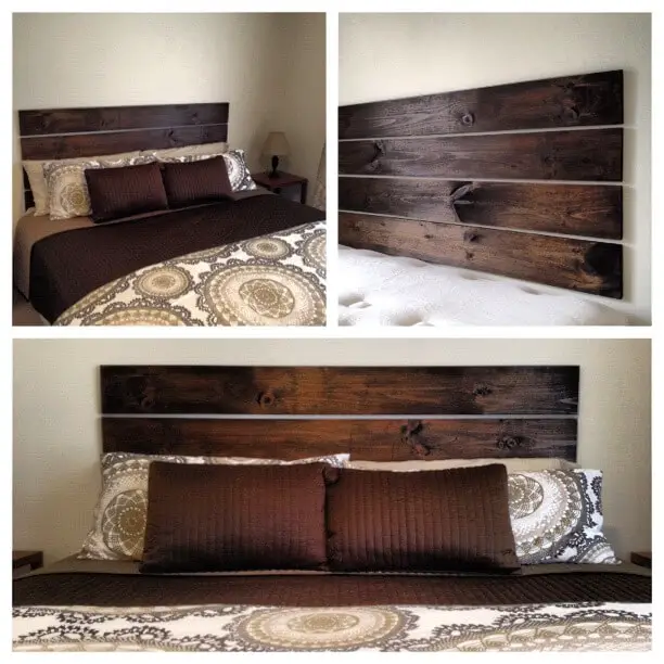 Floating Wood Headboard