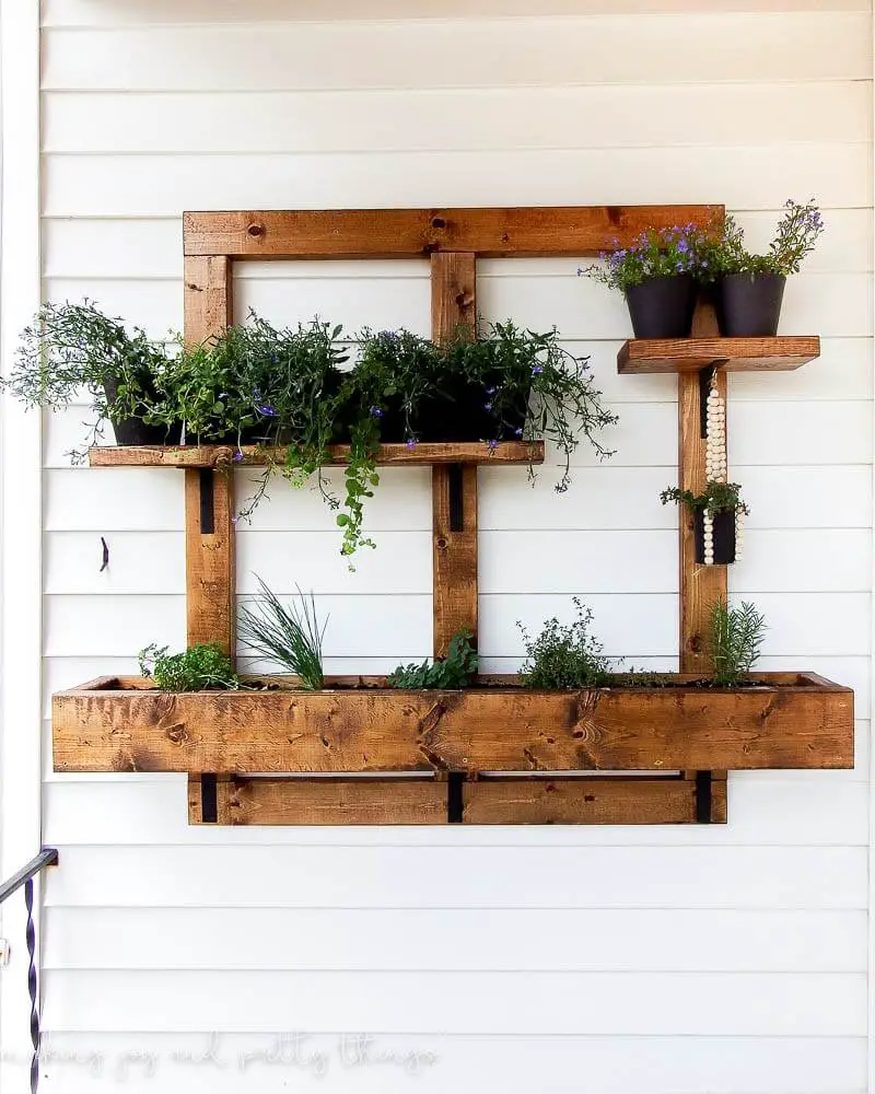 Hanging Vertical Herb Garden