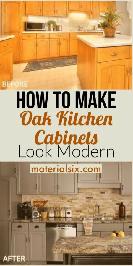 How to Make Oak Kitchen Cabinets Look Like New & Modern