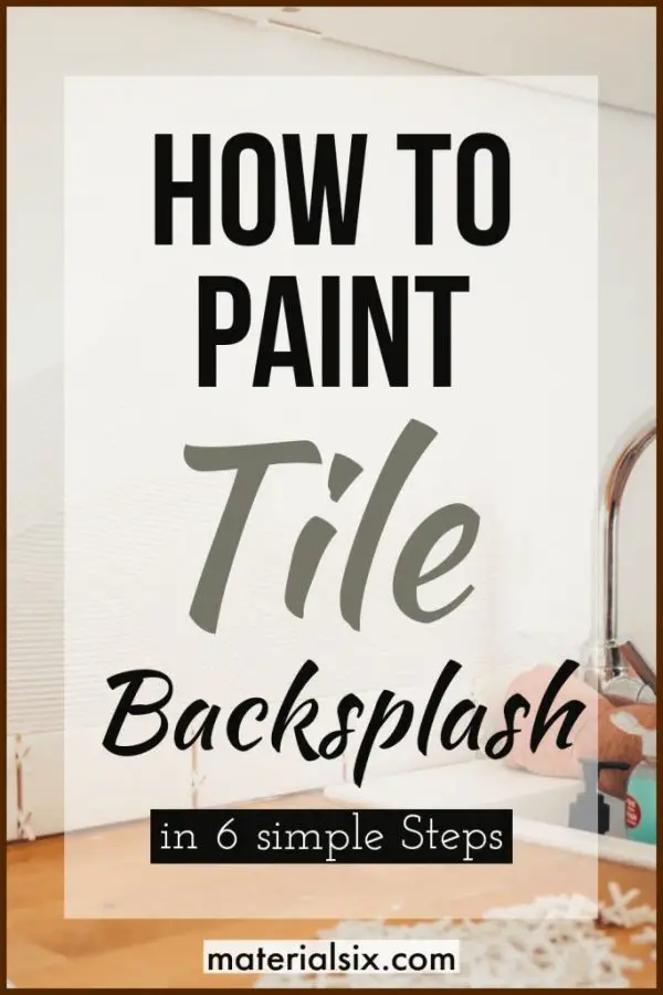 How to paint tile backsplash