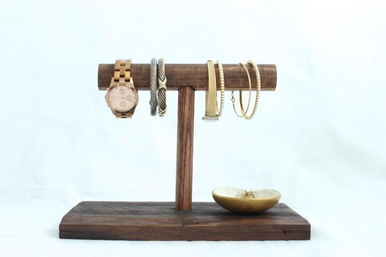 Jewelry Holder Stand from Scrap Wood