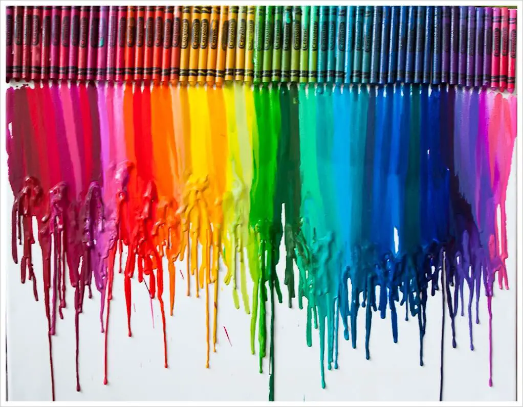 Melted Crayon Art - DIY Wall Art Ideas