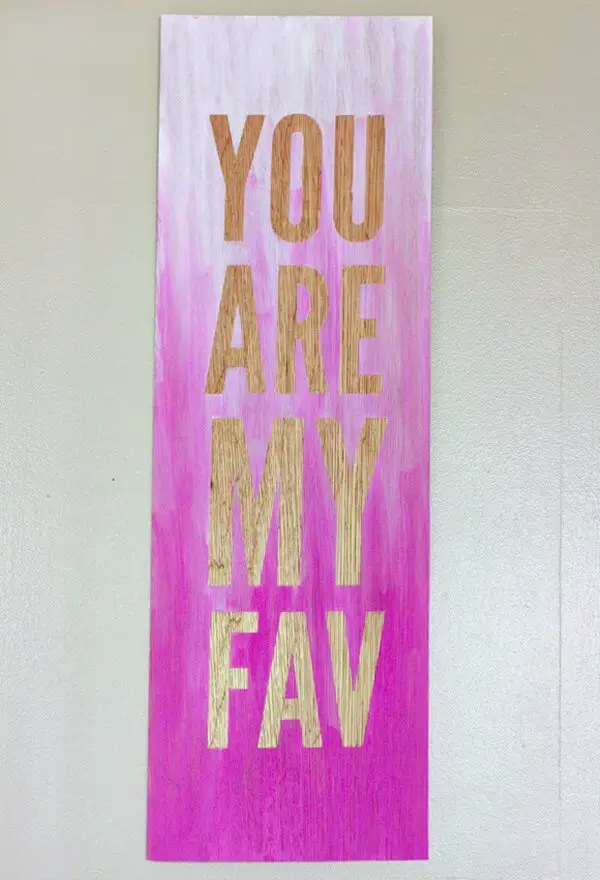 DIY Wall Art Ideas - Ombre Quote Wall Art