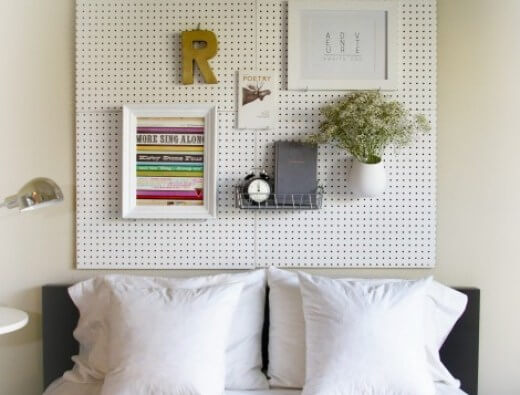 Stunning Pegboard Headboard