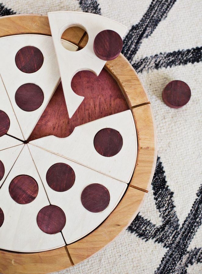 Pizza Puzzle - Creative DIY Wooden Toy