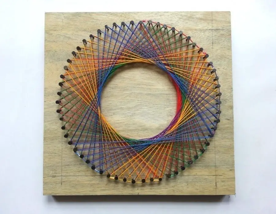 Rainbow String Art