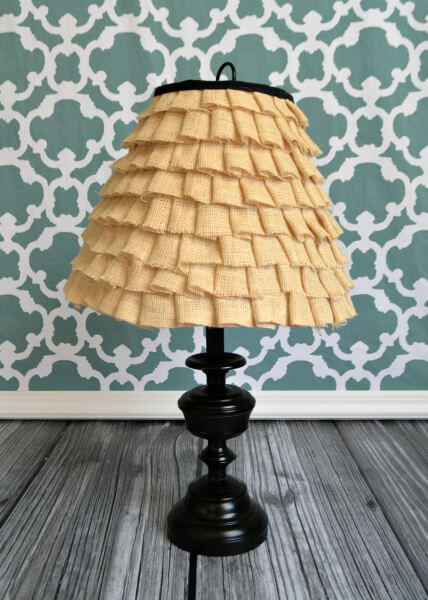 DIY Lampshade Makeover Ideas - Ruffle Lamp