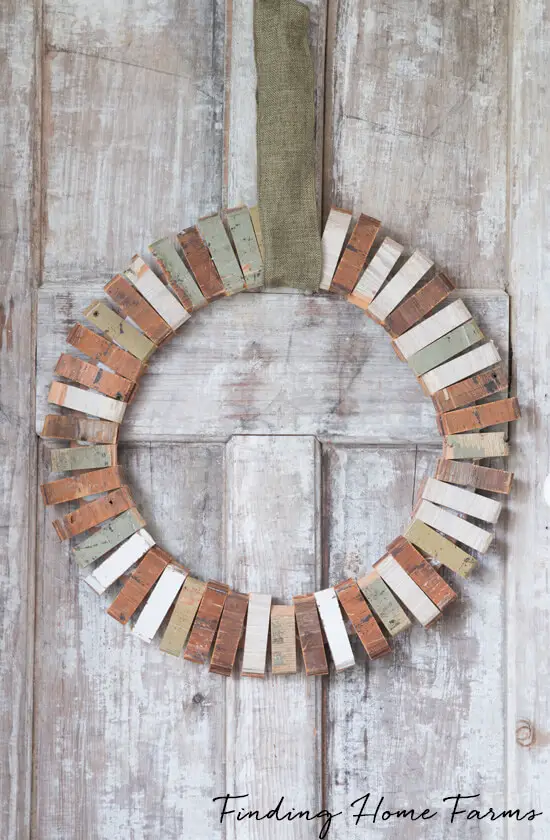 Scrap Wood Wreath