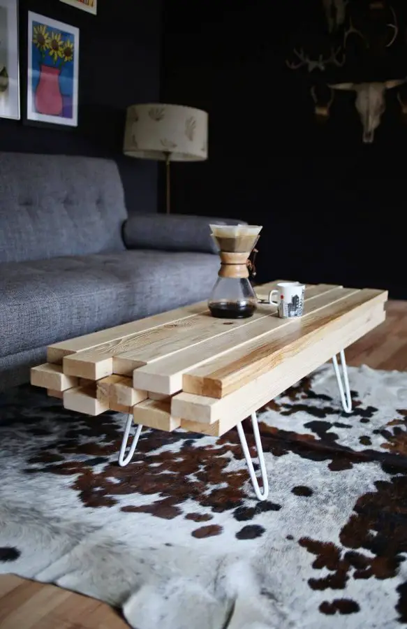 Simple Modern Wooden Coffee Table