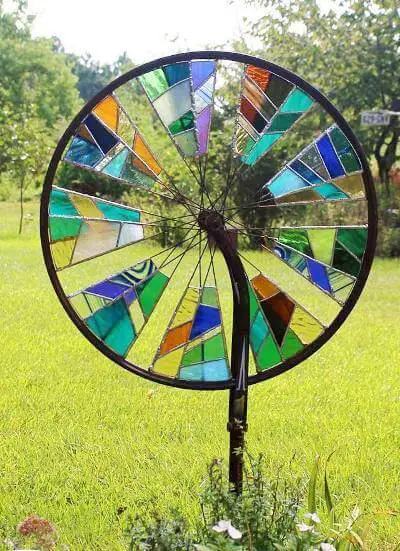 Stained Glass Garden Spinner