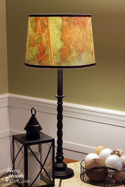 Vintage Map Lampshade