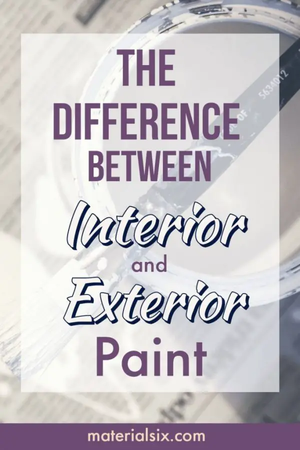 The Difference Between Interior And Exterior Paint?