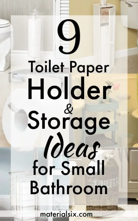 9 toilet paper holder & storage ideas for small bathroom