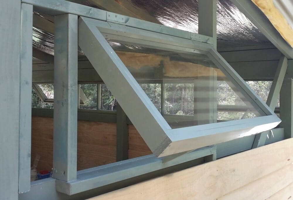 shed window instalation
