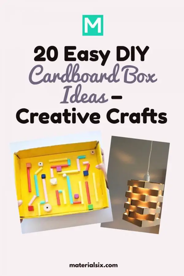 20 Easy DIY Cardboard Box Ideas