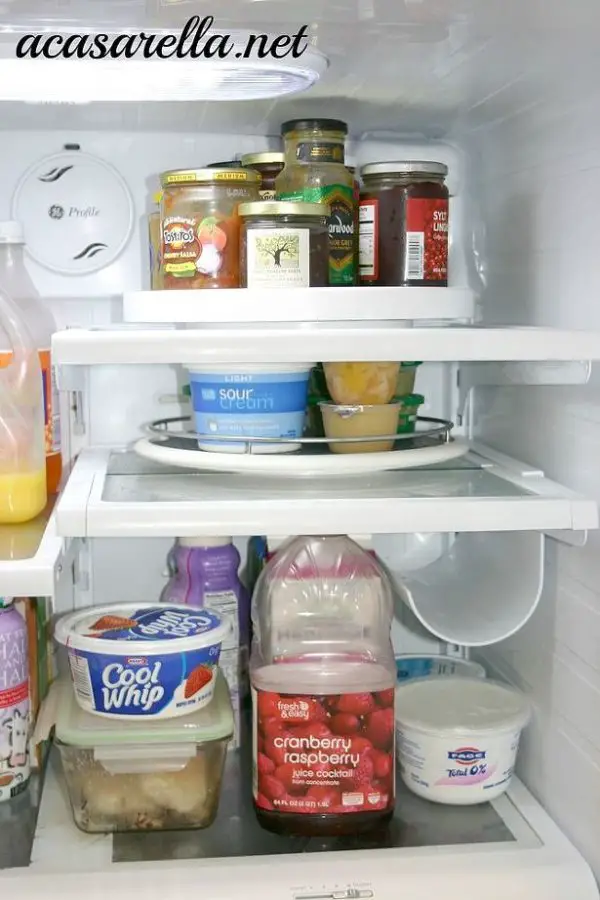 10 Awesome And Cheap Ways To Organize Your Fridge And Freezer. Genius fridge organization ideas that can be made DIY with items from the dollar store. These hacks and tips are perfect for small spaces. Storage solutions for every refrigerator. Find out how to organize your fridge today! #organisation #organization #fridge #kitchenideas