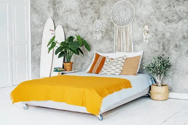 Minimalist Design Bohemian Bedroom