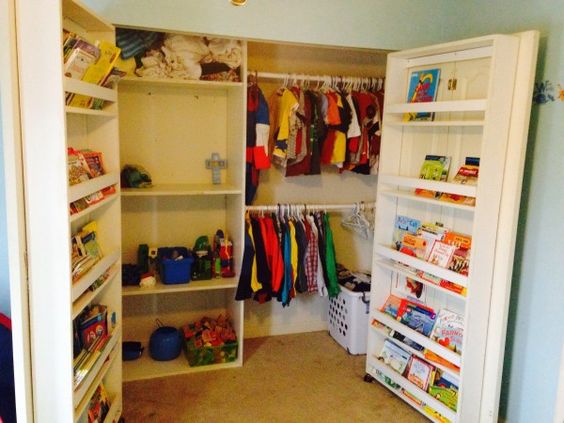 Built-in Storage for baby clothes