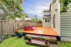 Pair of Wooden Chairs - Deck Decorating IDeas