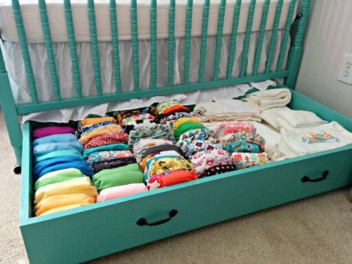 Storage under Baby’s Crib