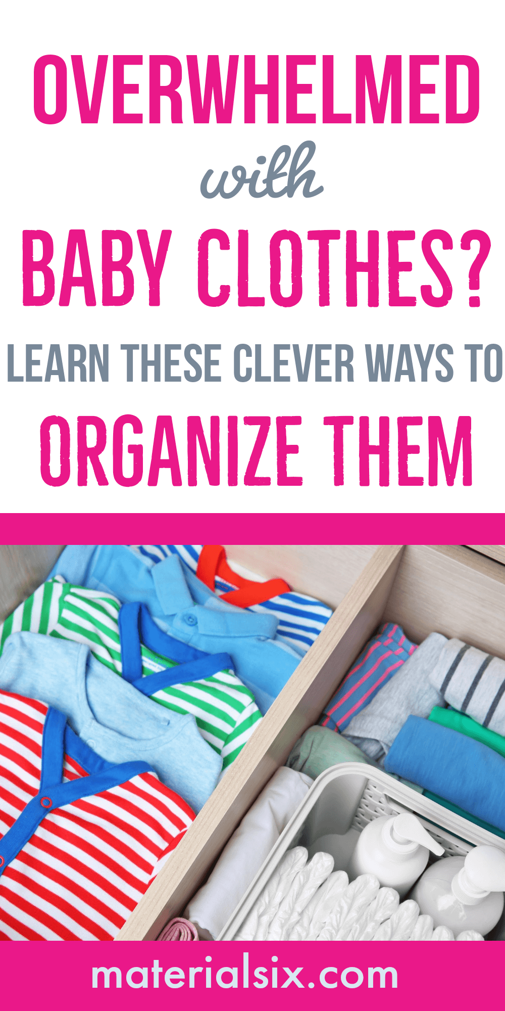 how to organize baby clothes // baby clothes organizations