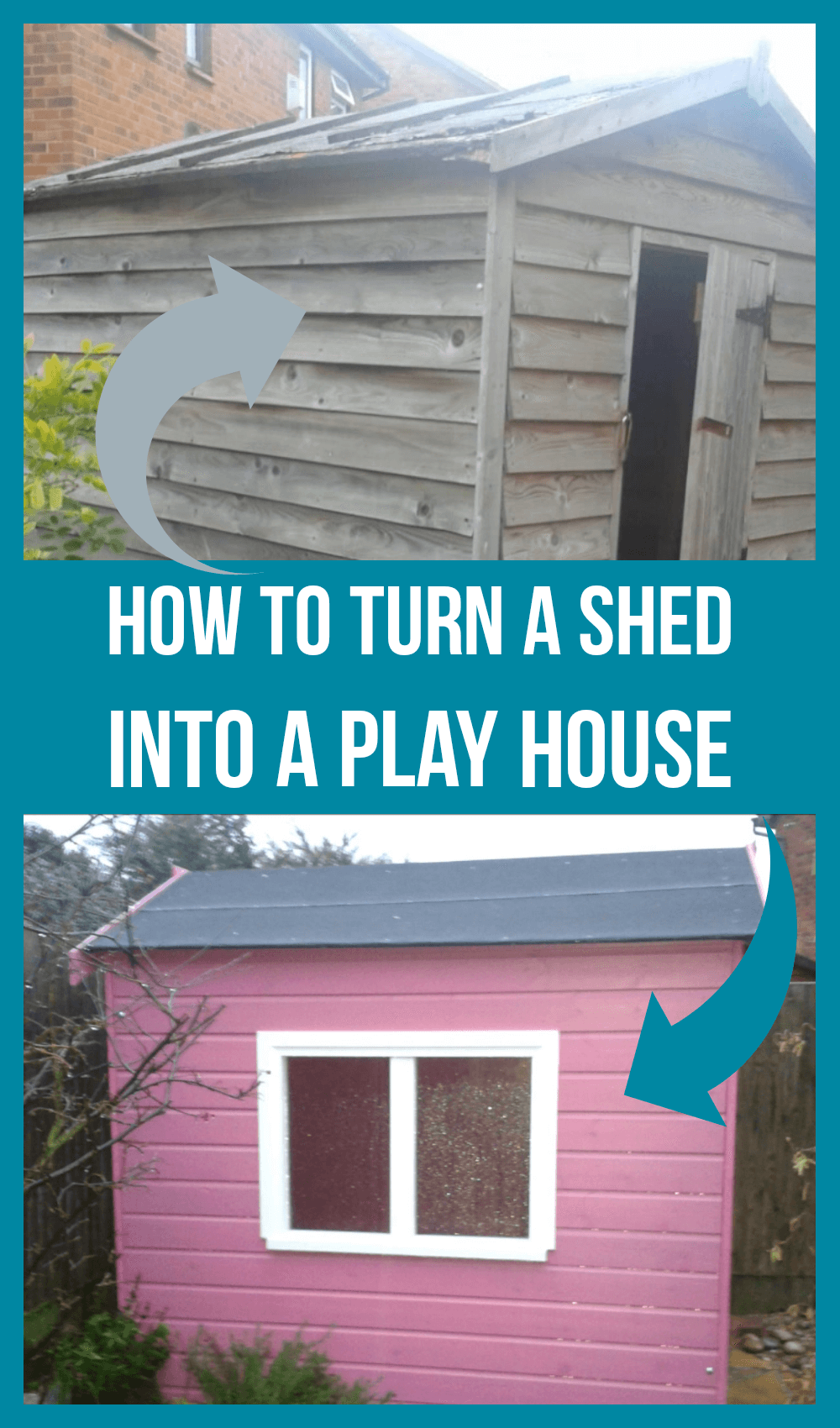 how to turn a shed into a playhouse