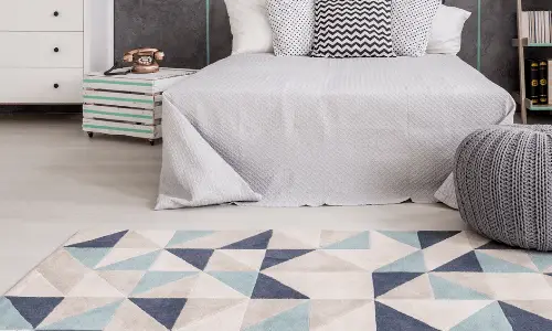 Small Carpet or Rug - Bedroom Makeover Ideas on A Budget